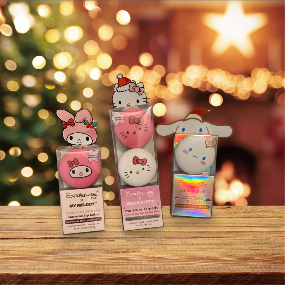 Hello Kitty And Friends Macaron Lip Balm Christmas Edition